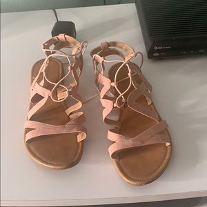 pink sandals great for the summer !!
